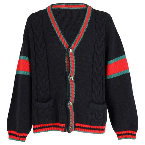 gucci wool cardigan girl|cable knit oversized cardigan gucci.